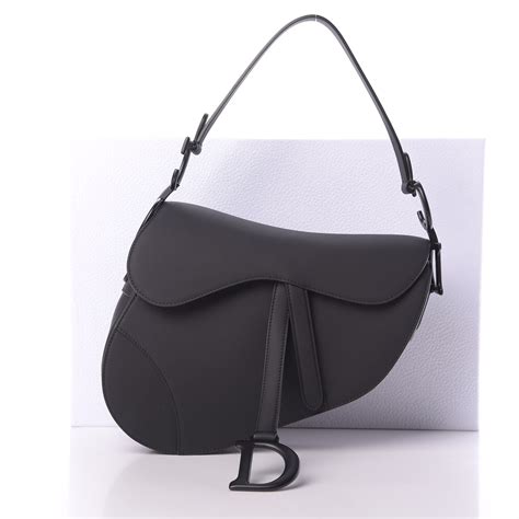 christian dior matte black saddle bag|dior saddle bag fashionphile.